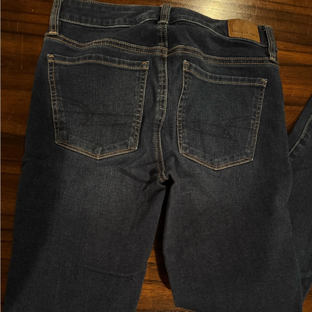 American Eagle Outfitters Dark Wash Skinny Jeans - Picture 2 of 3